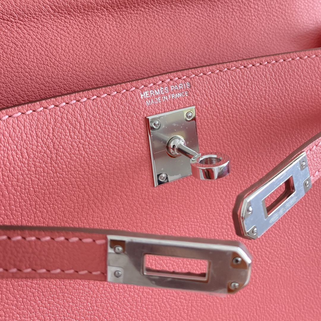 Hermes Kelly Danse Evercolor Bag In Rose Pink Color